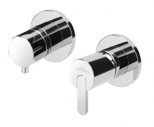 Встраиваемый однорычажный смеситель на 3 выхода Cezares LEAF-VDIM3-BIO