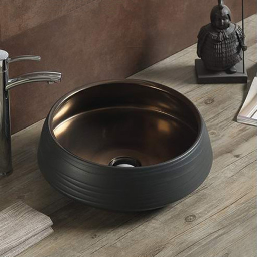 COMFORTY. Раковина J2091 черный/бронза