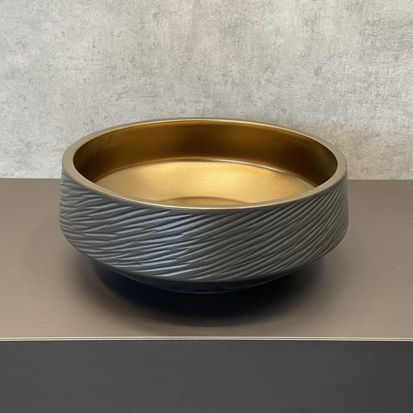 COMFORTY. Раковина J2091 черный/бронза