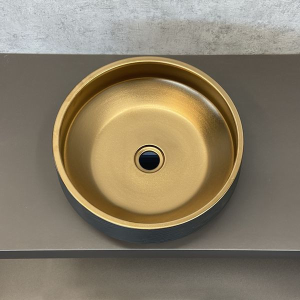 COMFORTY. Раковина J2091 черный/бронза