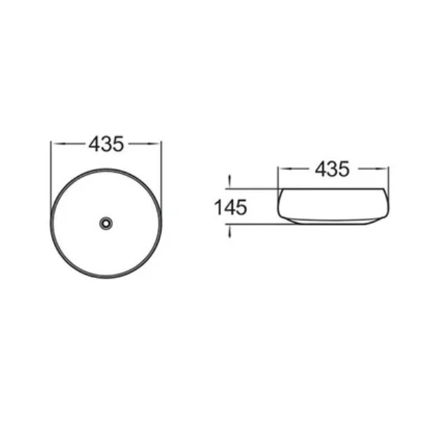 COMFORTY. Раковина J2091 черный/бронза