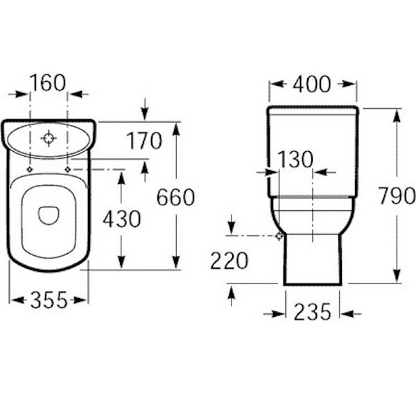 Бачок для унитаза Roca Dama Senso 341517000