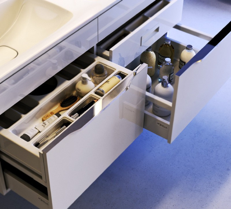 Тумба под раковину Aqwella Малага 120 подвесная