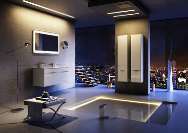 Тумба под раковину Aqwella Малага 120 подвесная