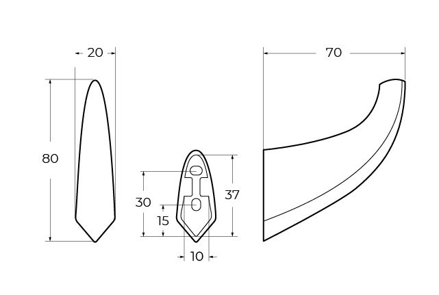 Крючок Cezares LINER-HK-GM