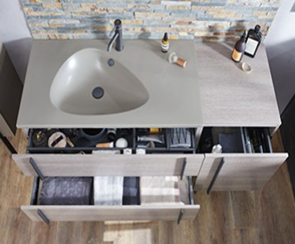 Тумба под раковину Jacob Delafon Nouvelle Vague 120 подвесная 3 ящика