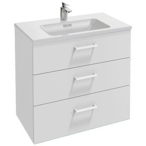Тумба под раковину Jacob Delafon Vox 80 3 ящика изогнутые ручки