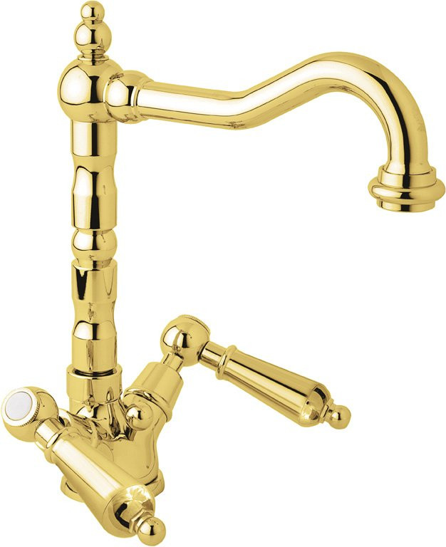 Смеситель для раковины с донным клапаном Cezares FIRST-LS2-03/24-Bi