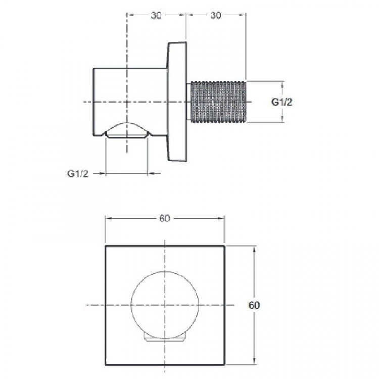 Шланговое подключение Jacob Delafon EO E8467-CP