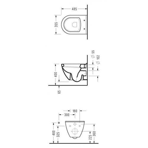Унитаз Serel Smart SM12SL подвесной