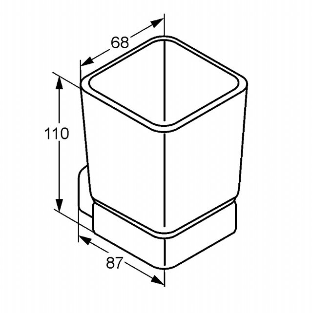 Стакан для зубных щеток Kludi E2 4997505