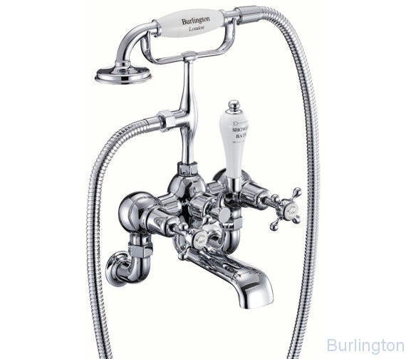 Смеситель для ванны с ручным душем, настенный [CL17A]