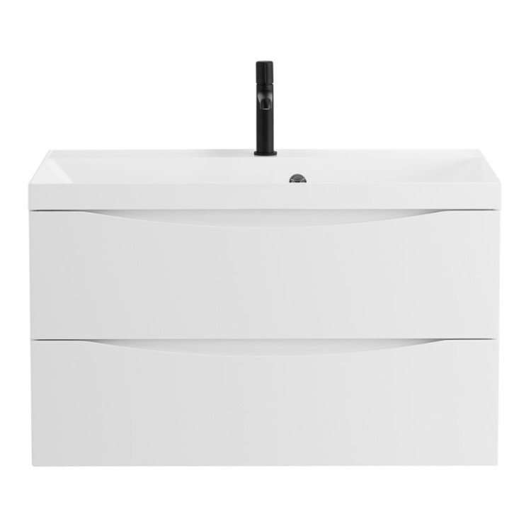 База под раковину подвесная с двумя выкатными ящиками, 800x450x500 BelBagno MARINO-800-2C-SO-RW-P