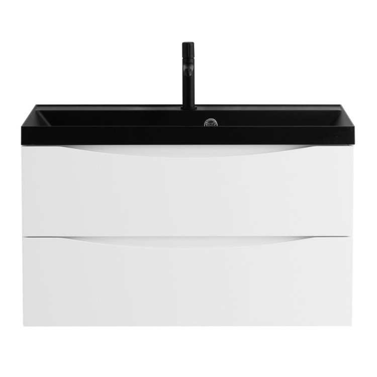 База под раковину подвесная с двумя выкатными ящиками, 800x450x500 BelBagno MARINO-800-2C-SO-RW-P