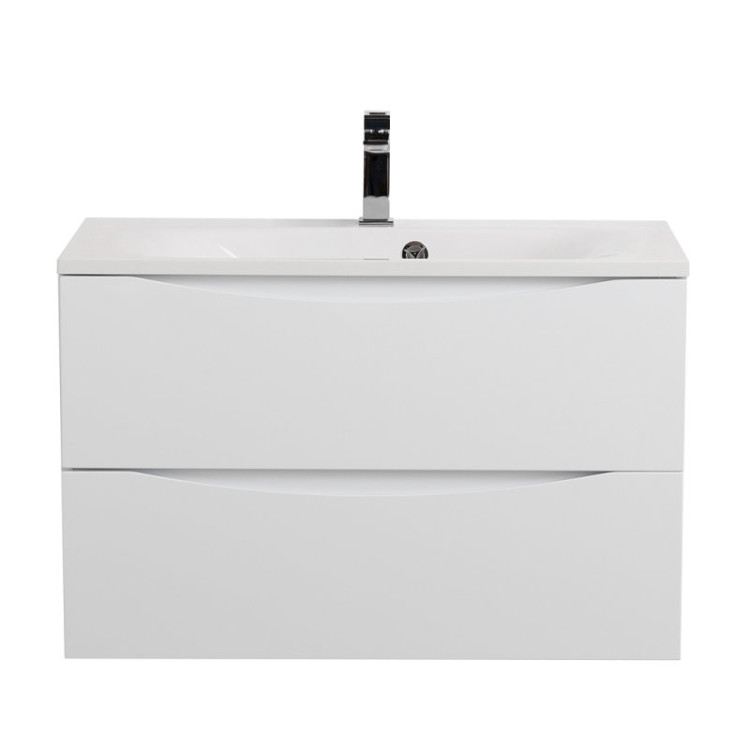 База под раковину подвесная с двумя выкатными ящиками, 800x450x500 BelBagno MARINO-800-2C-SO-RW-P