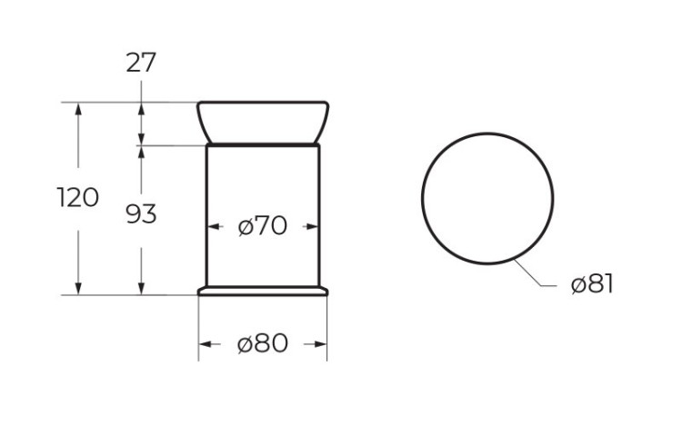 Стакан настольный Cezares APHRODITE-TUMP-01