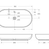 Раковина накладная керамическая BelBagno BB1347