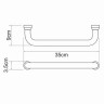 WasserKRAFT K-1066WHITE Поручень для ванной