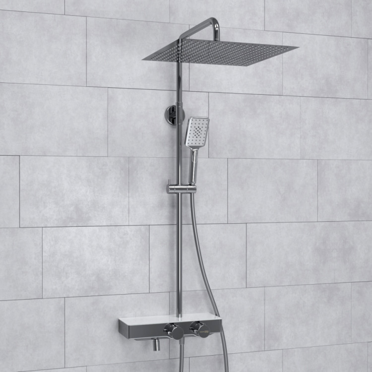 WasserKRAFT A113.119.126.CH Thermo Душевой комплект с термостатическим смесителем