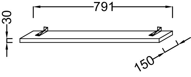 Лампа 79.1 см Jacob Delafon STRUKTURA EB1217-N18