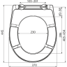 Сиденье для унитаза универсальное SOFTCLOSE, Дюропласт Alcadrain A604