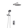 WasserKRAFT A16830 Встраиваемый комплект для душа с верхней душевой насадкой и лейкой