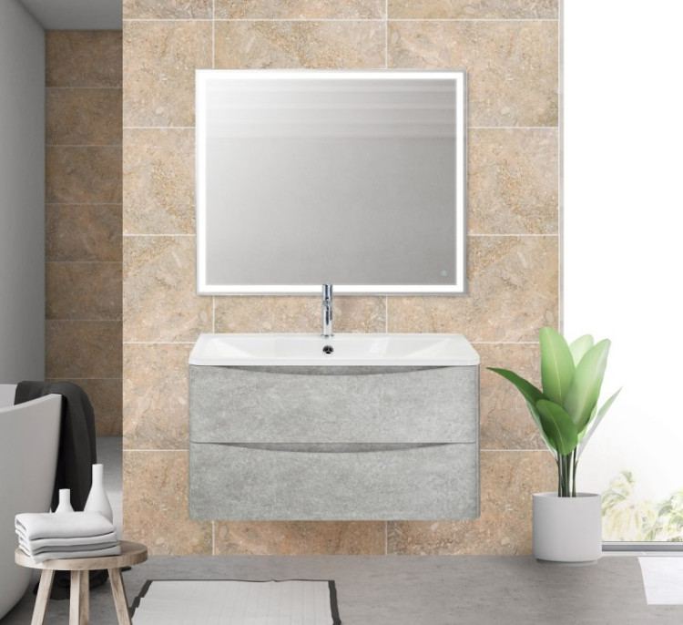 Раковина из искусственного камня, 1000х455х145 BelBagno BB1000/455-LV-ART-ALR-NERO