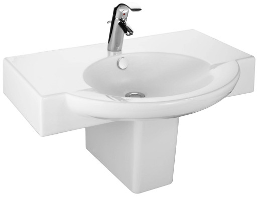 Полувстраиваемая раковина со столешницей (80 x 35/53,5 см) Jacob Delafon PRESQU'ILEE1343-00