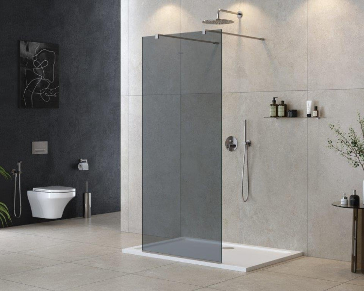 Душевая перегородка LIBERTA-L-2 Кронштейн 120 см Cezares LIBERTA-L-2-110-120-BR-NERO