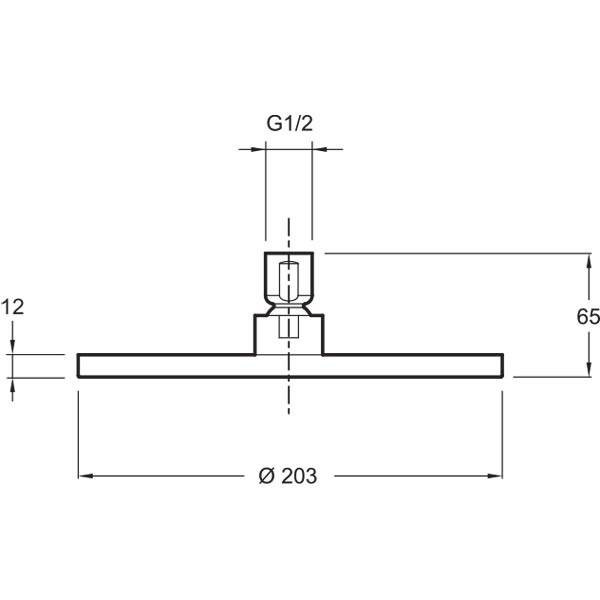 Верхний душ Jacob Delafon EO E14536-CP