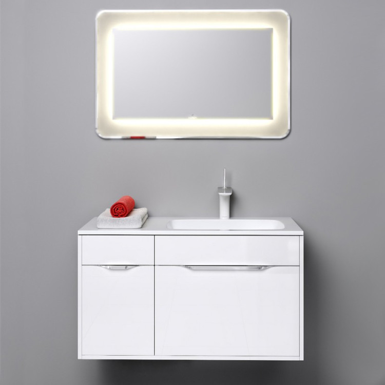 Тумба под раковину Aqwella Малага 90 подвесная