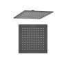 Квадратный верхний душ 250*250*7 мм Aquatek, матовый черный AQ2076MB