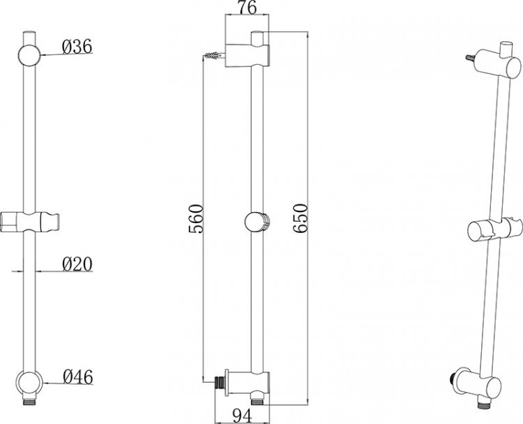 Душевая штанга Ravak 975.00