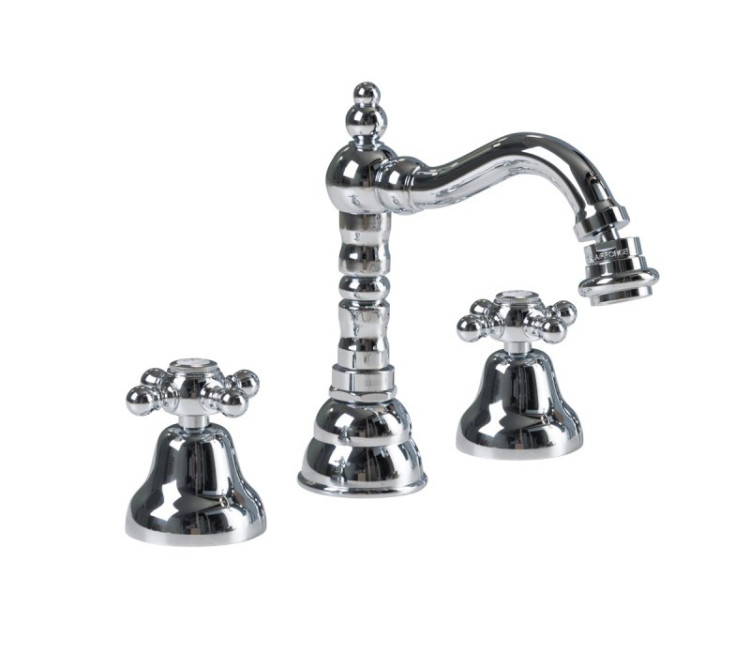 Смеситель на биде на три отверстия с донным клапаном Cezares GOLF-BBS2-03/24