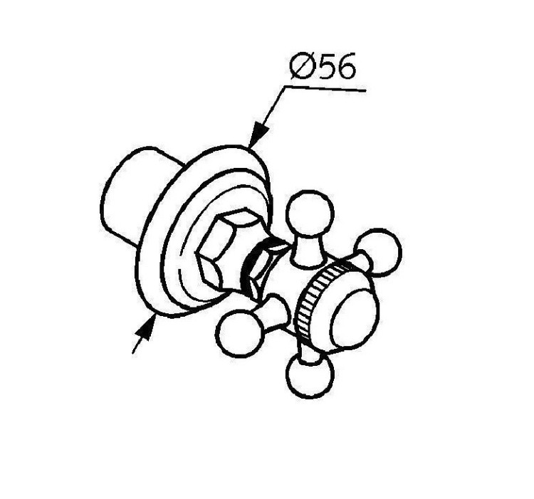 Запорный вентиль Kludi Adlon 518150520