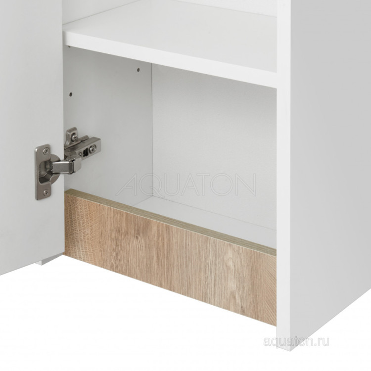 Шкафчик Aquaton Марти белый глянец/дуб эндгрейн 1A270203MY010