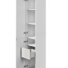 Шкаф - колонна AQUATON Сакура левая ольха наварра, белый глянец 1A219903SKW8L