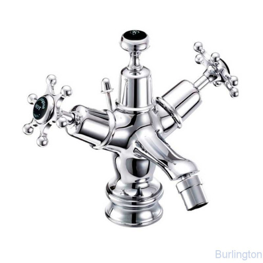 Смеситель для биде на 1 отверстие Regent, с донным клапаном [BIR13 BLA]