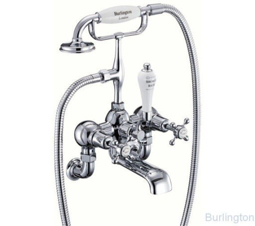 Смеситель для ванны с ручным душем, настенный [CL17]