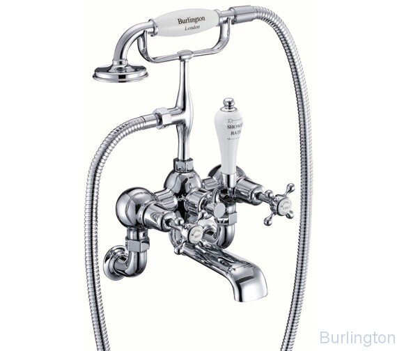 Смеситель для ванны с ручным душем, настенный [CL17]