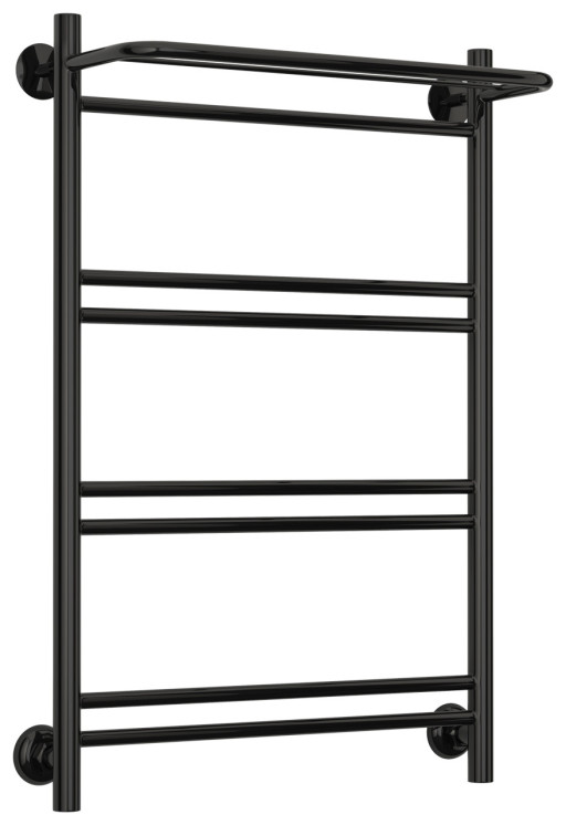 Полотенцесушитель водяной Стилье Версия-Н1 800х500 (Полка+1+2+2+2) П 16 Чёрный