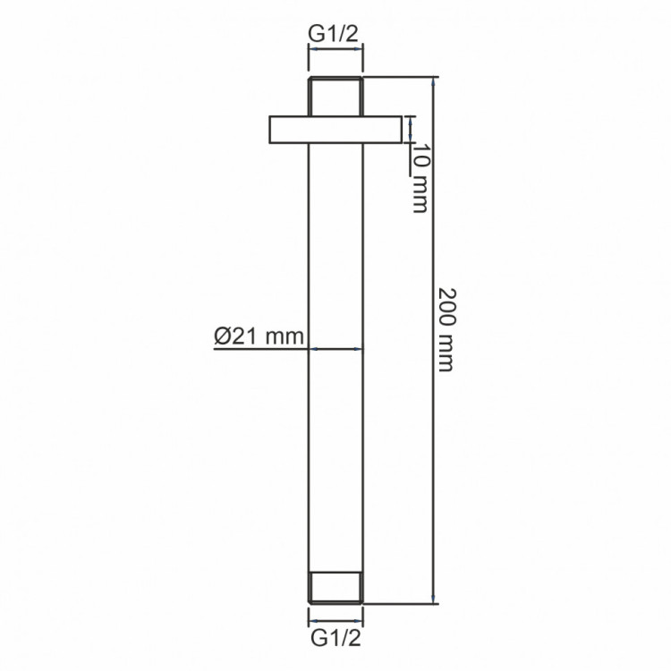 WasserKRAFT A234 Потолочный излидля душа