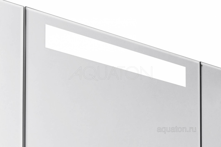 Зеркальный шкаф Aquaton Мадрид 120 со светильником белый 1A113402MA010