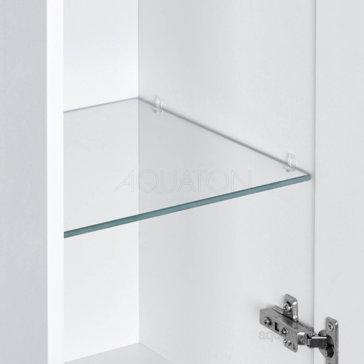 Зеркальный шкаф Aquaton Мадрид 120 со светильником белый 1A113402MA010