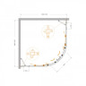 Душевой уголок MOLVENO-R-22 Cezares MOLVENO-R-22-100+20-C-BORO-IV