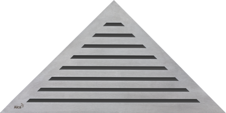 Решетка для углового водоотводящего желоба, нержавеющая сталь-мат Alcadrain LIFE