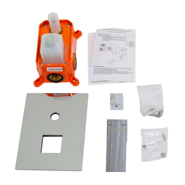 Встраиваемый однорычажный смеситель для душа с переключателем на 2 выхода Cezares ROM-VDI-CRM