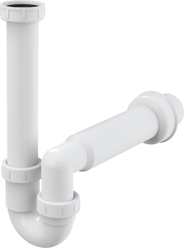 Сифон трубчатый с накидной гайкой 6/4