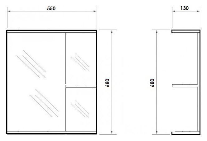 Зеркало Orange Рио 55