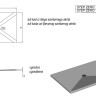 Акриловый поддон для душа Kolpa San Step Zero 120x90x17